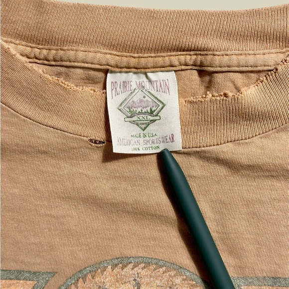 Vintage Prairie Mountain Men's 2XL Sand Beige Arizona Aztec‎ Graphic T-Shirt XXL - Picture 3 of 6